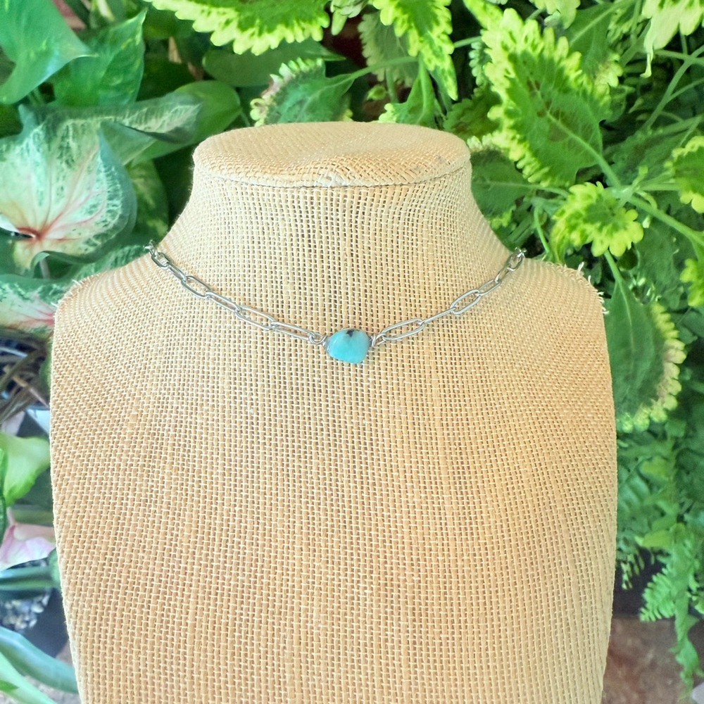 Amazonite Set Split Crystal Necklace - image 4